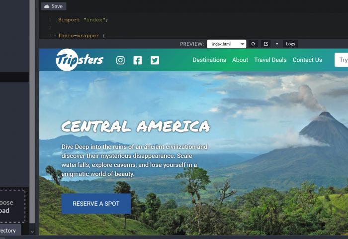 Tripsters CodePen